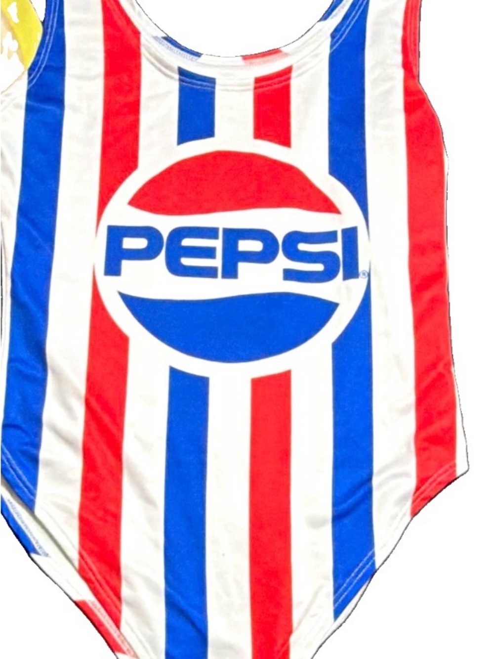 Women’s Pepsi Red, White & Blue One-Piece Bodysuit Size M